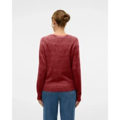 Vero Moda dame strik VMDOFFY - Syrah White Melange Outlet