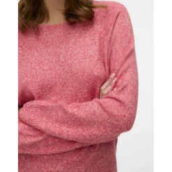 Vero Moda dame strik VMDOFFY - Ribbon Red Detail:W. White Melange Clearance