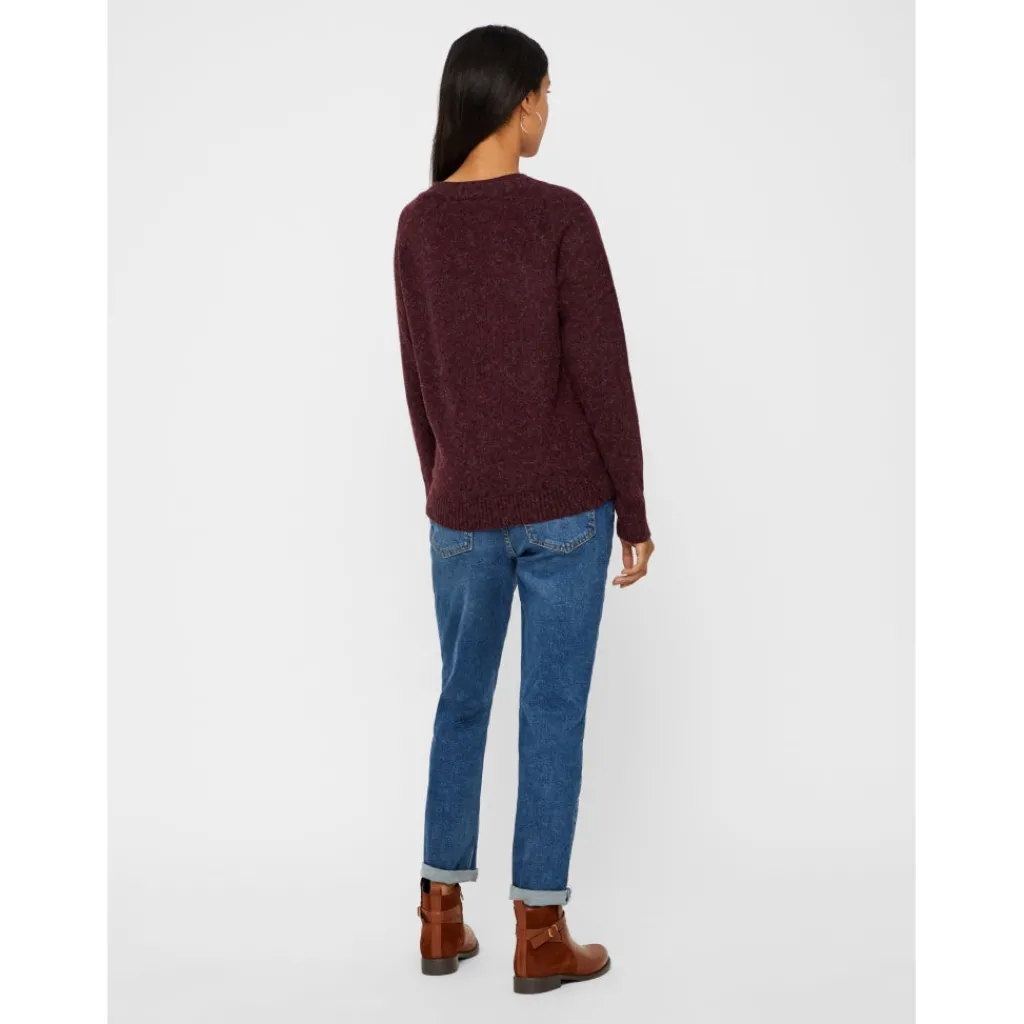 Vero Moda dame strik VMDOFFY - Winetasting Detail:MELANGE New