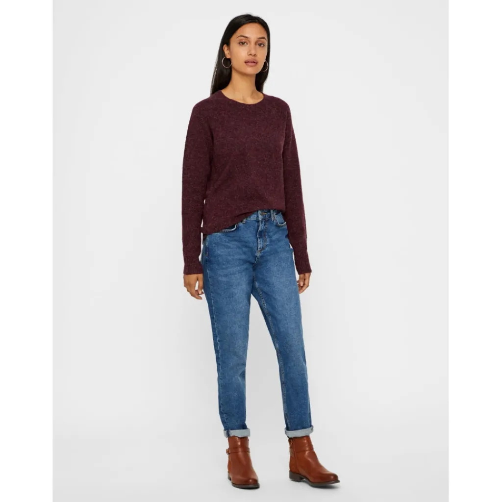 Vero Moda dame strik VMDOFFY - Winetasting Detail:MELANGE New