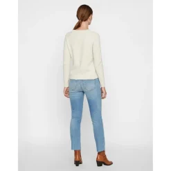 Vero Moda dame strik VMDOFFY - Birch Melange Hot