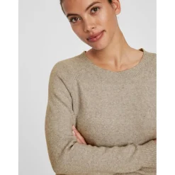 Vero Moda dame strik VMDOFFY - Sepia Tint Melange Best