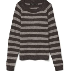 Vero Moda dame strik VMDOFFY - Chocolate Torte Stripes:W. MOON ROCK Sale