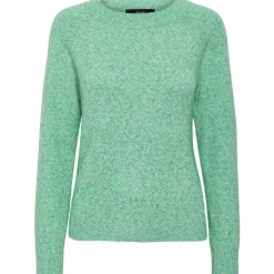 Vero Moda dame strik VMDOFFY - Bright Green MELANGE Best