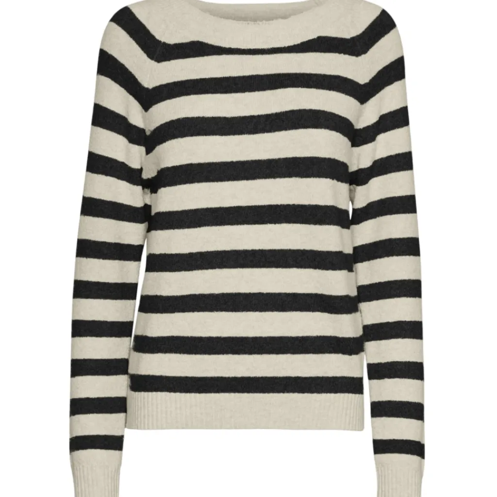 Vero Moda dame strik VMDOFFY - Birch W. BLACK MELANGE Hot