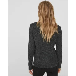 Vero Moda dame strik VMDOFFY - Black Melange Discount