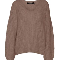 Vero Moda dame strik VMERIN - Brown Lentil Outlet