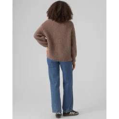 Vero Moda dame strik VMERIN - Brown Lentil Outlet