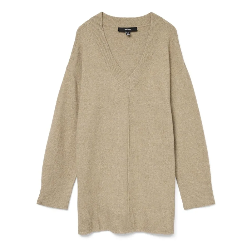 Vero Moda dame strik VMESTI - Silver Mink Melange New