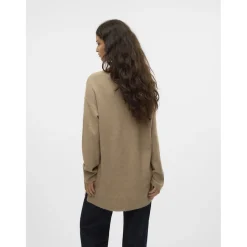 Vero Moda dame strik VMESTI - Silver Mink Melange New