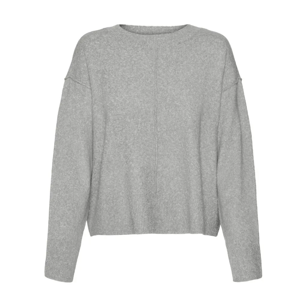 Vero Moda dame strik VMESTI - Light Grey Melange Outlet