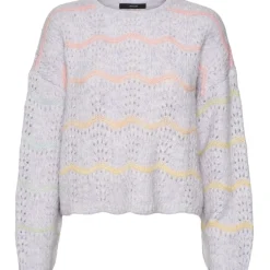 Vero Moda dame strik VMHATTY - Purple Heather W SPACE DYE