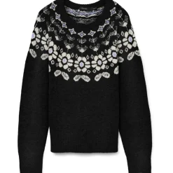 Vero Moda dame strik VMSIMONE - Black Detail:W. BIRCH + BABY LAVENDER Online