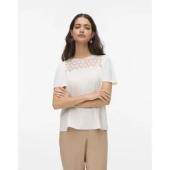 Vero Moda dame top VMALVA - Cloud Dancer Online