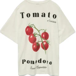Vero Moda DAME TOP VMAYA CATY - Snow White Tomato Best