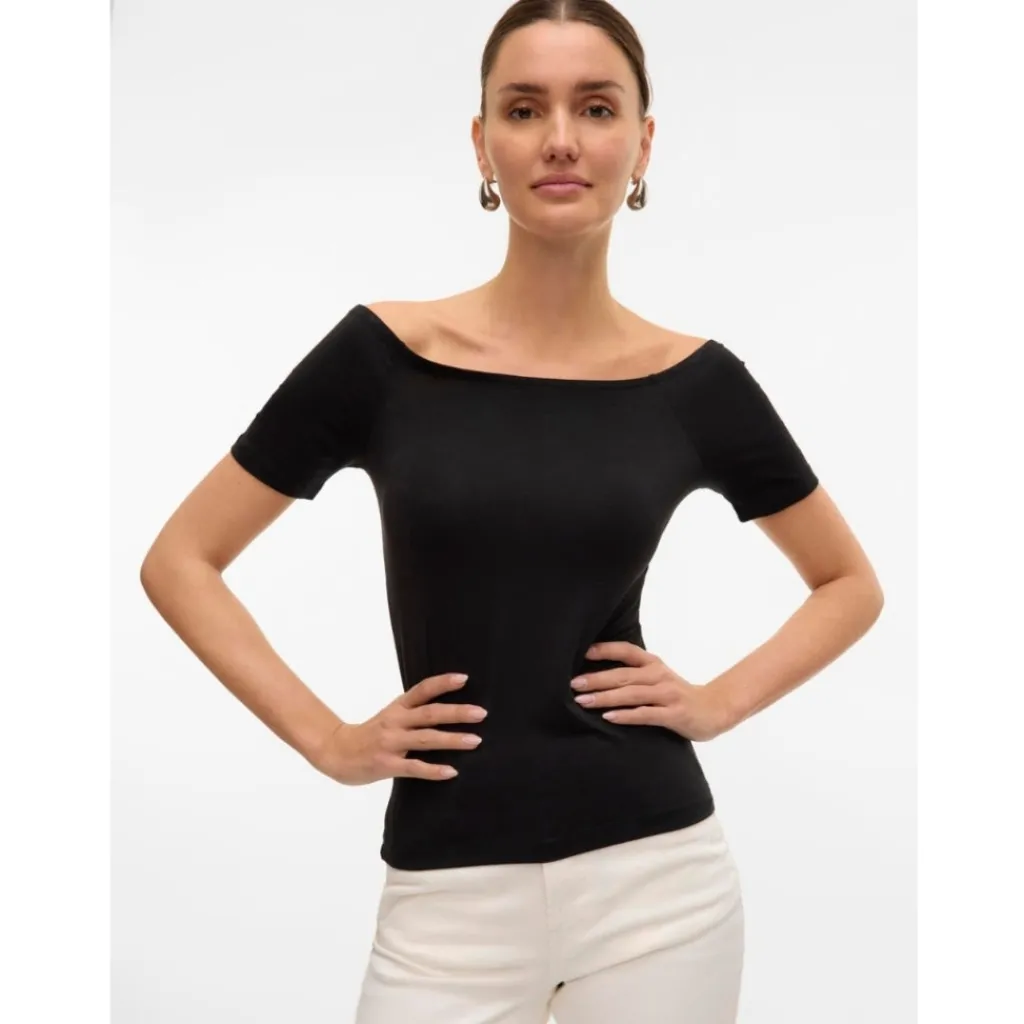 Vero Moda dame top VMFIONA - Black Clearance