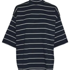 Vero Moda dame top VMMOLLY - Navy Blazer snow white Clearance