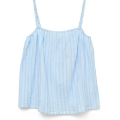 Vero Moda dame top VMNANNA - Airy Blue Snow White Clearance