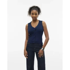 Vero Moda dame top VMWILLOW - Navy Blazer Outlet