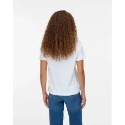 Vero Moda dame t-shirt VMPAULINA - Bright White Online