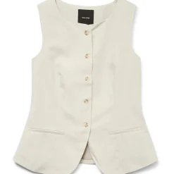Vero Moda DAME VEST VMMIKELA - Birch Melange Discount