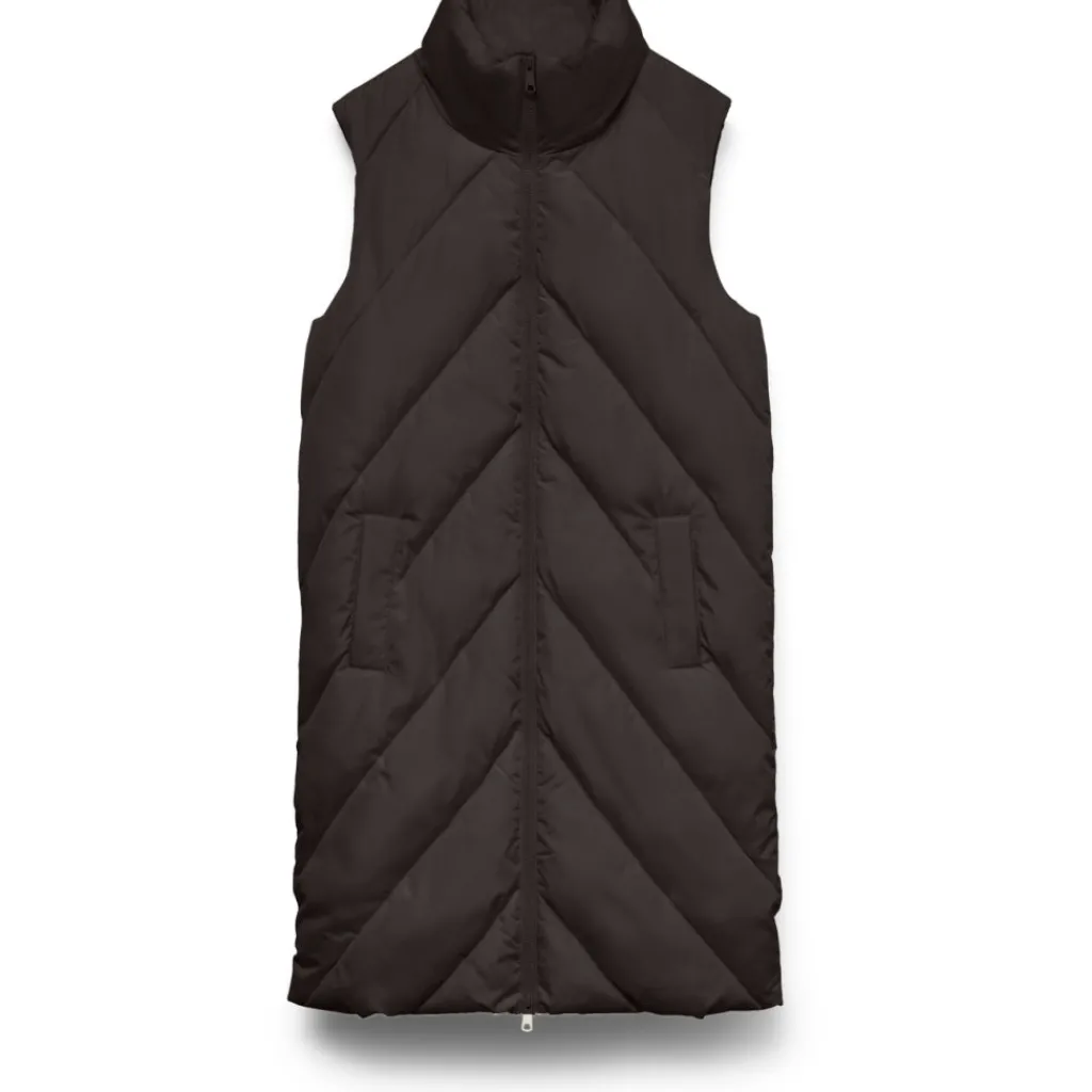 Vero Moda dame vest VMMILLAS - Chocolate Brown Outlet