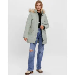 Vero Moda dame vinterjakke VMEXCURSIONEXPEDITION - Mineral Gray Clearance