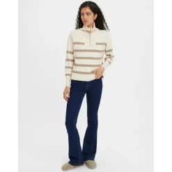 Vero Moda highneck VMSABA - Birch Silver Mink New