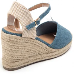 SHOES Vicca Dame plateau sandal 5982 - Navy Discount