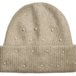 VILA dame Beanie hue VISUMM - Natural MELANGE Outlet