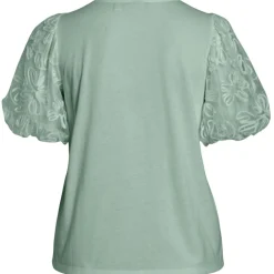 VILA dame bluse VISIMONIA - Silt Green Sale