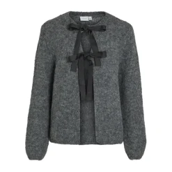 VILA dame cardigan VIBOWS - Medium grey melange Discount
