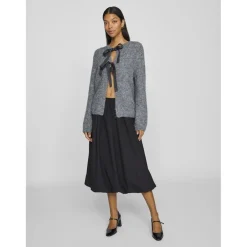 VILA dame cardigan VIBOWS - Medium grey melange Discount