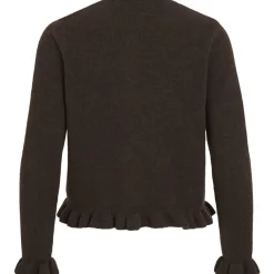 VILA Dame Cardigan VIJacia - Coffee Bean Melange Discount