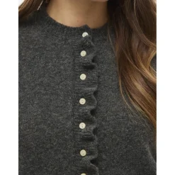 VILA Dame Cardigan VIJacia - Medium grey melange New
