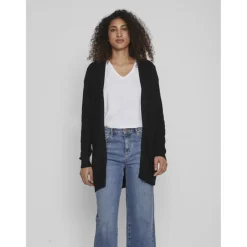 VILA dame cardigan VIRIL - Black Online