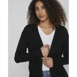 VILA dame cardigan VIRIL - Black Online