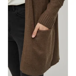 VILA dame cardigan VIRIL - Crocodile DARK MELANGE Discount