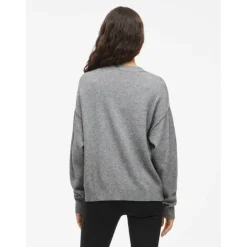 VILA DAME CARDIGAN VIRIL - Medium grey melange Clearance