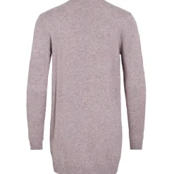 VILA dame cardigan VIRIL - Toadstool Light Melange Discount