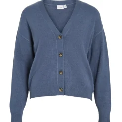 VILA DAME CARDIGAN VIRIL - Vintage Indigo Dark Melange Outlet