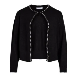 VILA dame cardigan VIZAFINA - Black Online