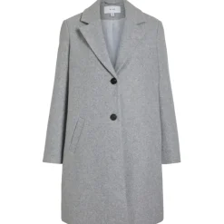 VILA DAME JAKKE VICLAUDIA - Light Grey Melange Clearance