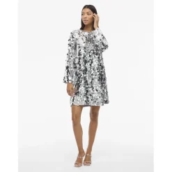 VILA Dame Kjole VICHAYA - Silver Discount