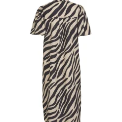 VILA dame kjole VIJONA - Birch BLACK GRAPHIC New