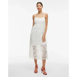 VILA dame kjole VILEONORA - Cloud Dancer Outlet