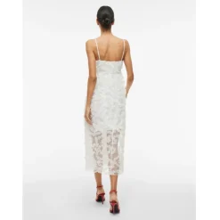 VILA dame kjole VILEONORA - Cloud Dancer Outlet