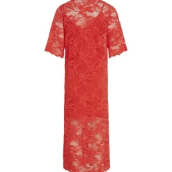 VILA dame kjole VILORNA - Poppy Red Sale