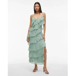 VILA DAME KJOLE VILUNA - Green Milieu Hot