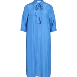 VILA dame kjole VIOXANA - Bijou Blue Outlet